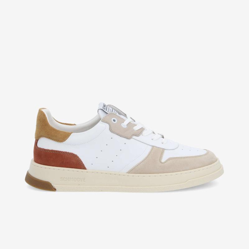 ORDER SNEAKER M - NAP/SUEDE/MESH - WHITE/BROWN